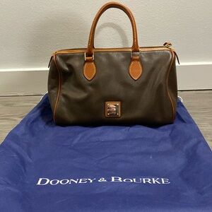 Dooney and Bourke brown leather satchel